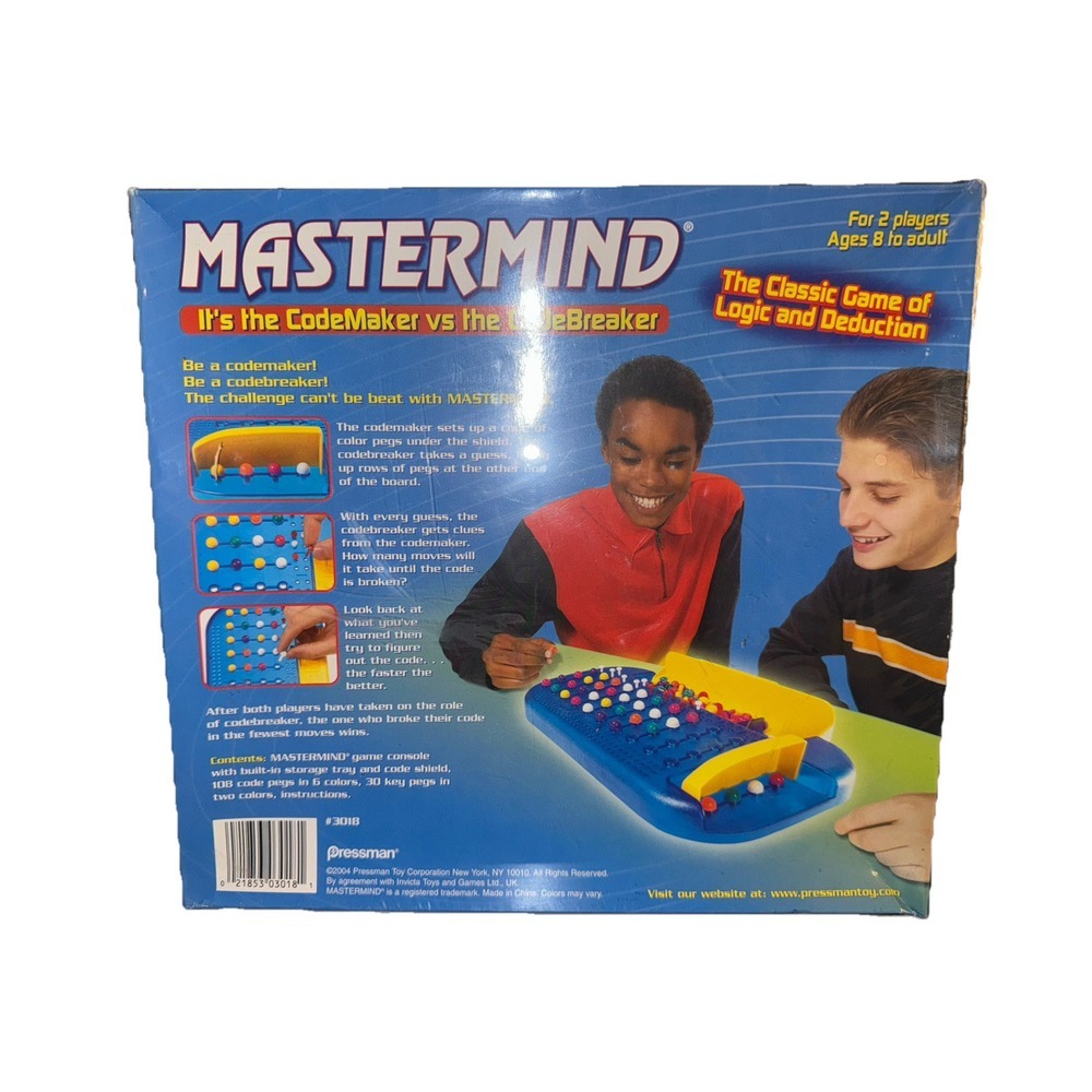 Vintage Mastermind Game of Logic and Deduction Pressman 2004 New Board Game - Picture 5 of 9